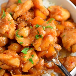 Mango Chicken (With Rice)